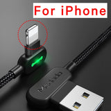 Ultra fast/90 degree charging cable for iphone