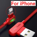 Ultra fast/90 degree charging cable for iphone